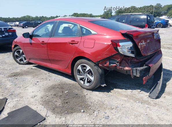 19XFC2F66KE211559 2019 HONDA CIVIC Red უკანა მარცხენა