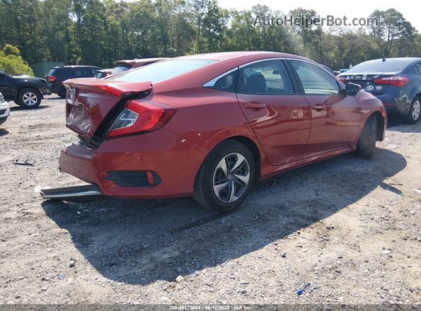 19XFC2F66KE211559 2019 HONDA CIVIC Red უკანა მარჯვენა