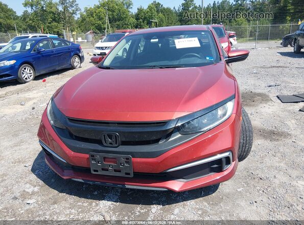 19XFC2F66KE211559 2019 HONDA CIVIC Red ხელსაწყოთა პანელის ხედი