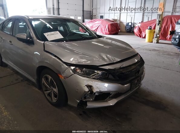 19XFC2F66LE210848 2020 HONDA CIVIC Silver Widok z przodu
