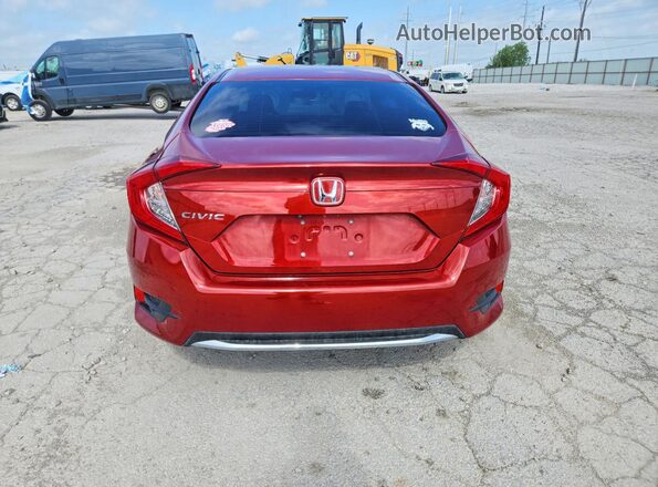 19XFC2F67KE003741 2019 HONDA CIVIC Red Vista trasera