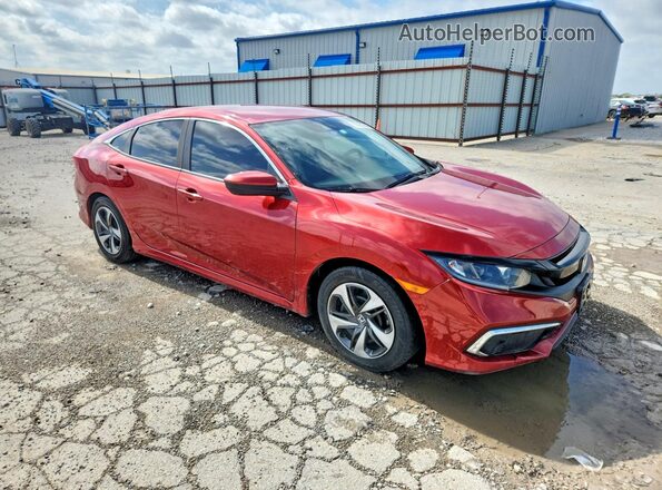 19XFC2F67KE003741 2019 HONDA CIVIC Red Delantero derecho