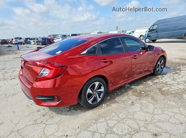 19XFC2F67KE003741 2019 HONDA CIVIC Red Trasero derecho