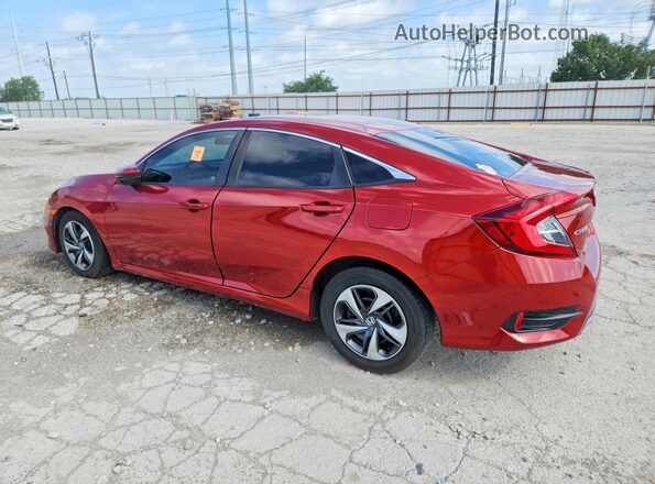19XFC2F67KE003741 2019 HONDA CIVIC Red Trasero izquierdo