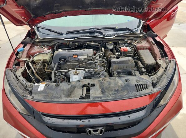 19XFC2F67KE003741 2019 HONDA CIVIC Red Vista interior trasera