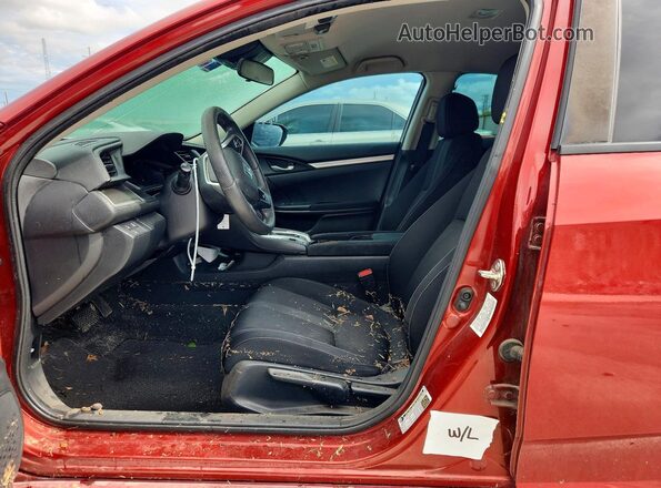 19XFC2F67KE003741 2019 HONDA CIVIC Red Vista del compartimento del motor