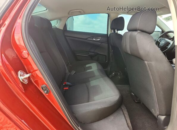 19XFC2F67KE003741 2019 HONDA CIVIC Red Vista de los asientos traseros