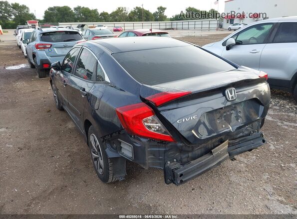 19XFC2F67KE035878 2019 HONDA CIVIC Blue Հետևի ձախ