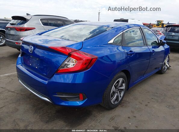 19XFC2F68KE045206 2019 HONDA CIVIC Blue Tył prawy