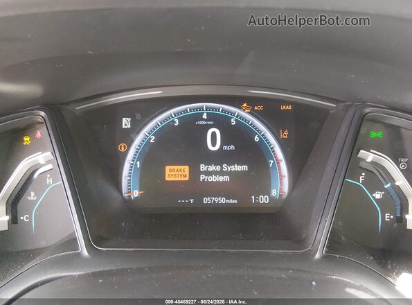 19XFC2F68KE045206 2019 HONDA CIVIC Blue Widok tylnych siedzeń