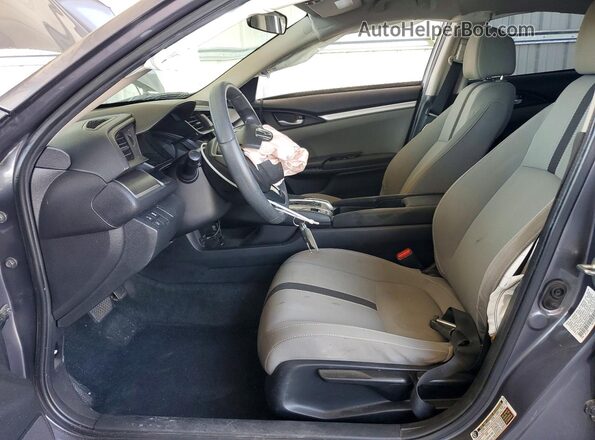 19XFC2F68KE211403 2019 HONDA CIVIC Gray Front interior view