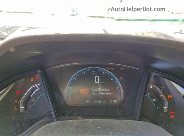 19XFC2F68LE216554 2020 HONDA CIVIC Gray Vista del cuadro de instrumentos