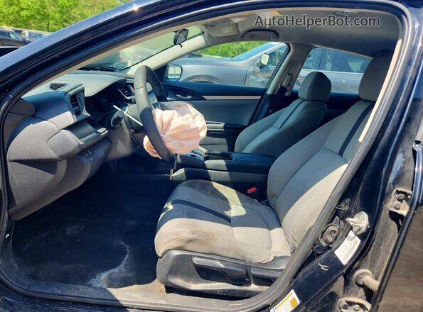 19XFC2F69KE034733 2019 HONDA CIVIC Black Widok wnętrza z przodu