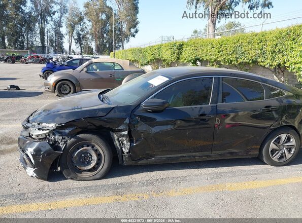 19XFC2F69KE039043 2019 HONDA CIVIC Black Вид спереду