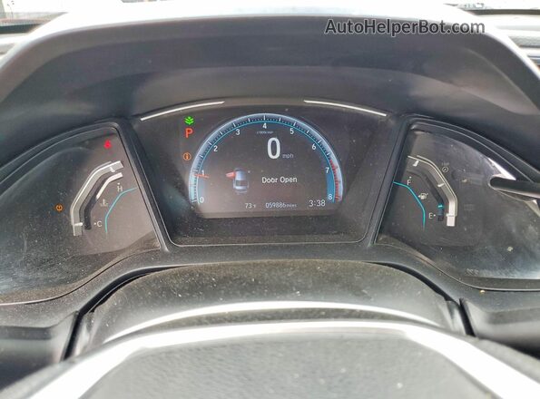 19XFC2F69KE043433 2019 HONDA CIVIC Красный Вид щитка приборов
