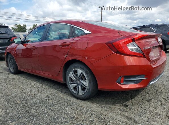 19XFC2F69KE043433 2019 HONDA CIVIC Красный Задняя левая четверть
