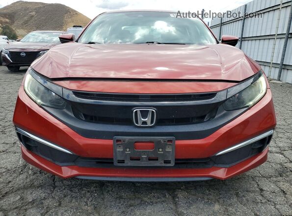 19XFC2F69KE043433 2019 HONDA CIVIC Красный Вид спереди