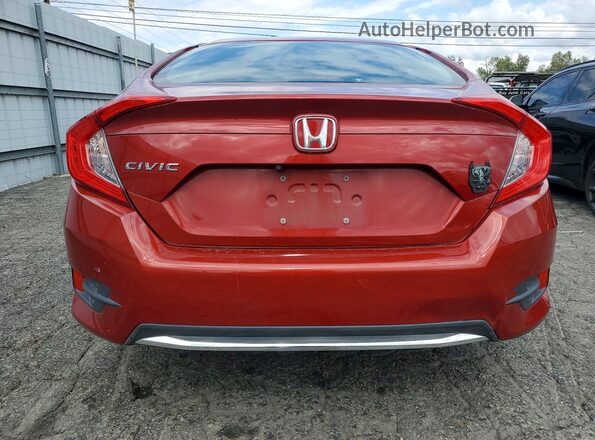 19XFC2F69KE043433 2019 HONDA CIVIC Красный Вид сзади