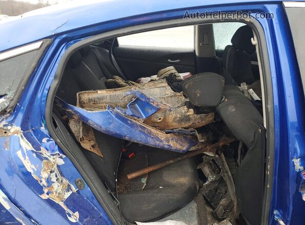 19XFC2F6XKE026642 2019 HONDA CIVIC Blue Vista de los asientos traseros
