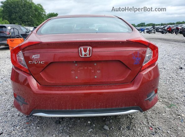 19XFC2F6XKE028245 2019 HONDA CIVIC Red Հետևի տեսք