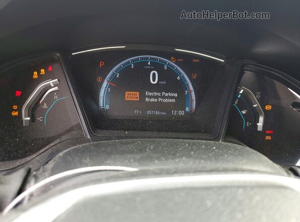 19XFC2F6XKE028245 2019 HONDA CIVIC Red Սարքավորումների վահանակի տեսք