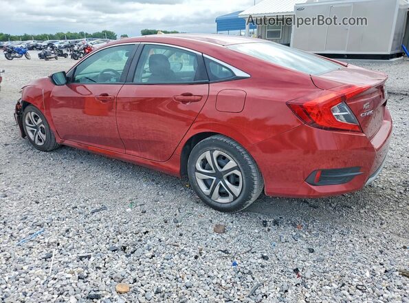 19XFC2F6XKE028245 2019 HONDA CIVIC Red Հետևի ձախ