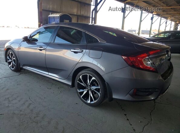 19XFC2F6XKE051301 2019 HONDA CIVIC Charcoal უკანა მარცხენა