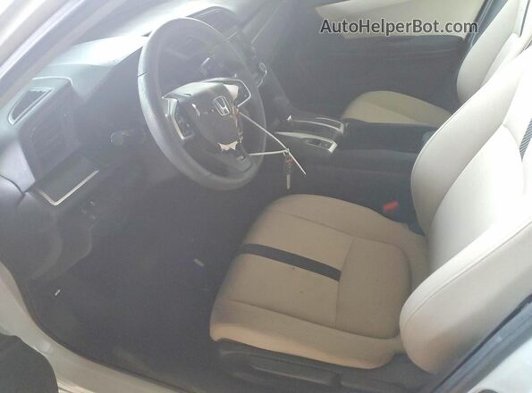 19XFC2F6XKE208986 2019 HONDA CIVIC White Widok wnętrza z przodu