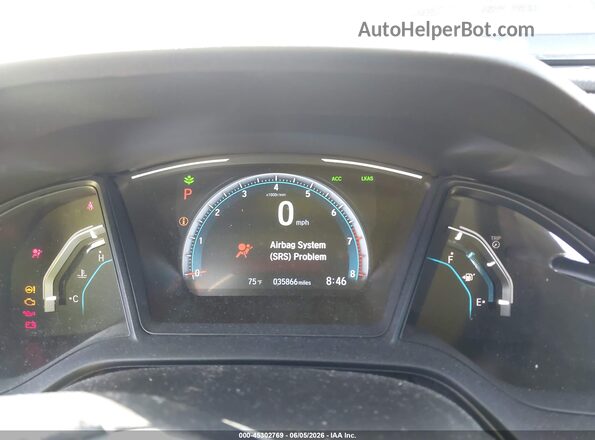 19XFC2F6XKE214447 2019 HONDA CIVIC White Հետևի նստատեղերի տեսք