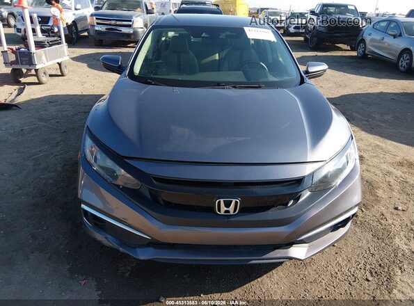 19XFC2F6XLE027307 2020 HONDA CIVIC Gray Widok wnętrza z tyłu