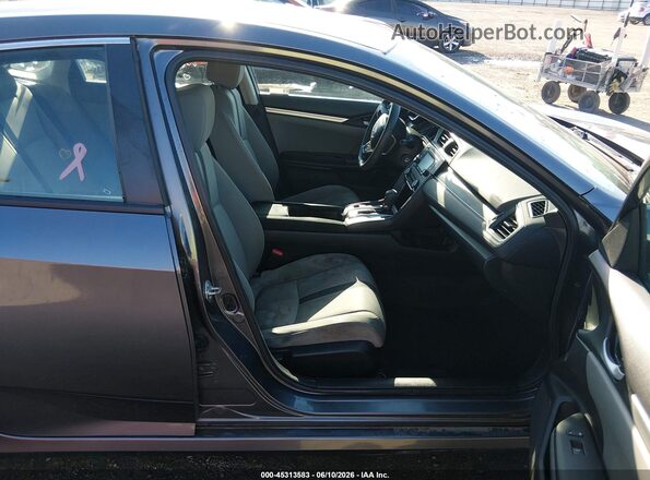 19XFC2F6XLE027307 2020 HONDA CIVIC Gray Widok wnętrza z przodu