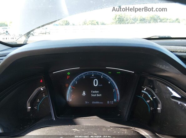 19XFC2F6XLE027307 2020 HONDA CIVIC Gray Widok tylnych siedzeń