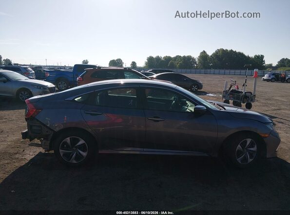 19XFC2F6XLE027307 2020 HONDA CIVIC Gray Widok wnętrza 360 stopni