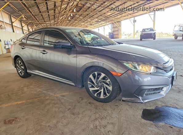 19XFC2F70GE014323 2016 HONDA CIVIC Gray Przód prawy