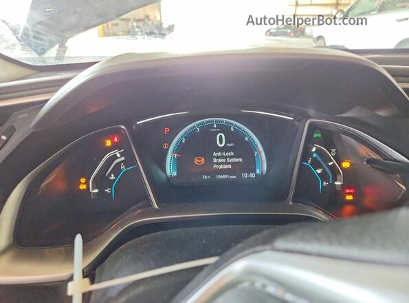19XFC2F70GE014323 2016 HONDA CIVIC Gray Widok zestawu wskaźników