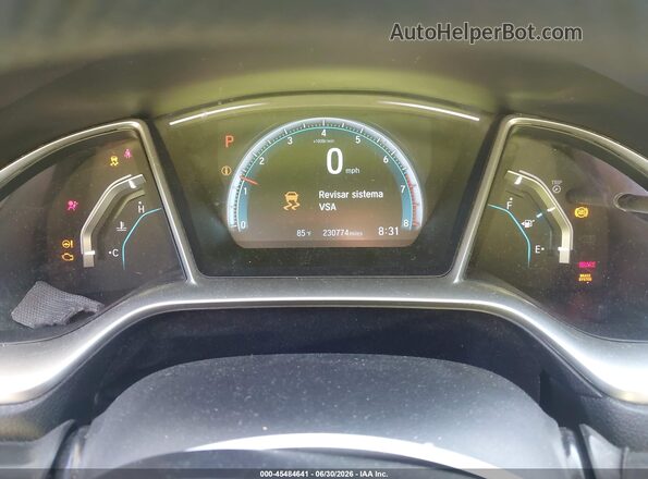 19XFC2F70GE232293 2016 HONDA CIVIC Gray Widok tylnych siedzeń
