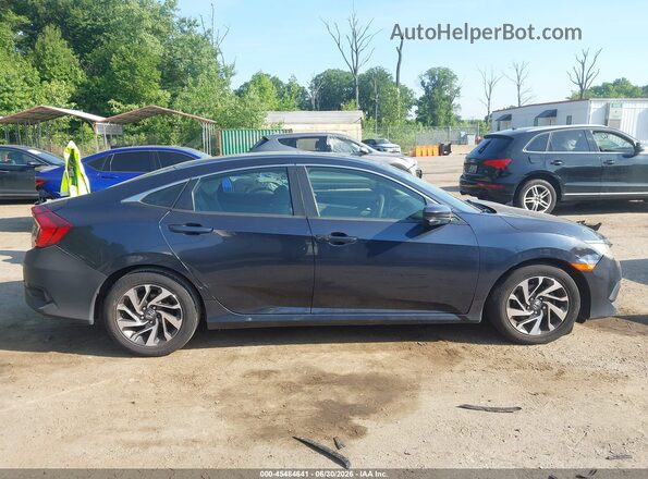 19XFC2F70GE232293 2016 HONDA CIVIC Gray Widok wnętrza z tyłu