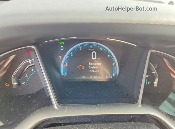 19XFC2F70HE079299 2017 HONDA CIVIC White Vista del cuadro de instrumentos