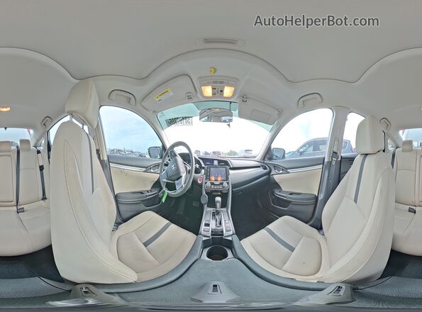 19XFC2F70HE079299 2017 HONDA CIVIC White Vista interior de 360 grados