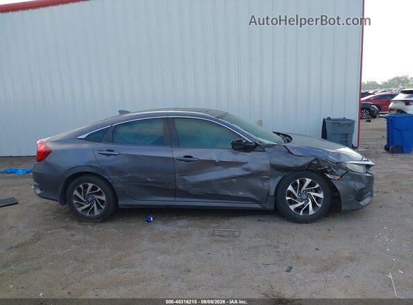19XFC2F71HE054931 2017 HONDA CIVIC Gray უკანა სალონის ხედი