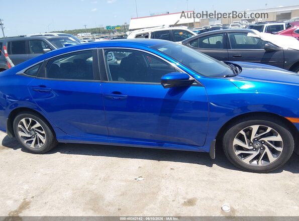 19XFC2F71HE055674 2017 HONDA CIVIC Blue უკანა სალონის ხედი