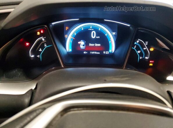 19XFC2F71HE079330 2017 HONDA CIVIC Black Вид щитка приладів