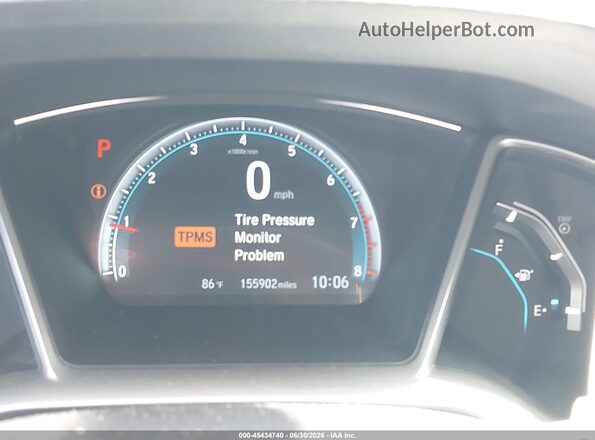 19XFC2F71JE007999 2018 HONDA CIVIC Gray უკანა სავარძლების ხედი