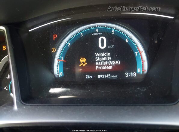 19XFC2F71JE203084 2018 HONDA CIVIC Blue Вид задніх сидінь