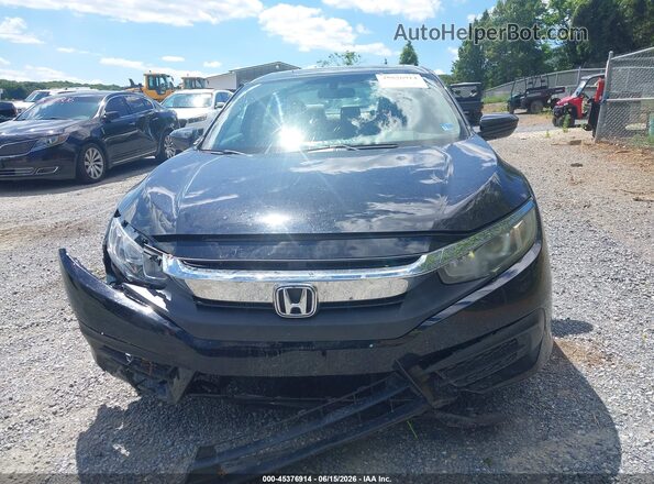 19XFC2F72GE001802 2016 HONDA CIVIC Black Widok wnętrza z tyłu