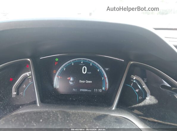 19XFC2F72GE001802 2016 HONDA CIVIC Black Widok tylnych siedzeń