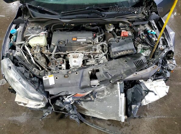 19XFC2F72GE074555 2016 HONDA CIVIC Gray Rear interior view