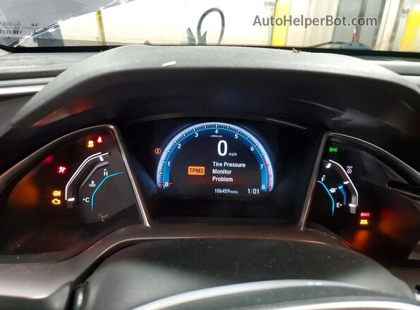 19XFC2F72GE074555 2016 HONDA CIVIC Gray Instrument cluster view