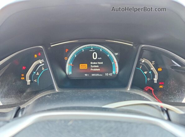 19XFC2F72GE083174 2016 HONDA CIVIC Gray Vista del cuadro de instrumentos
