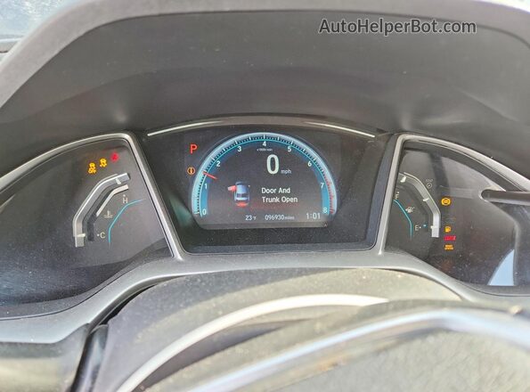 19XFC2F72GE088505 2016 HONDA CIVIC Gray Vista del cuadro de instrumentos
